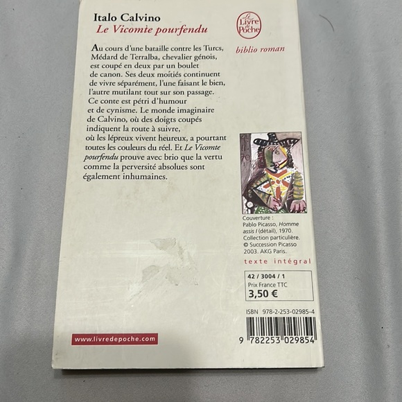 Le livre de poche biblio roman italo calvino - Picture 2 of 2